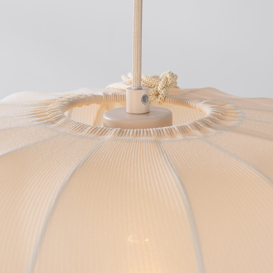 Pendellampa Cima i tyg - beige