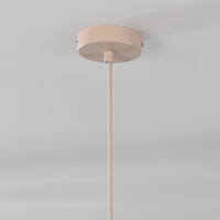 Pendellampa Cima i tyg - beige