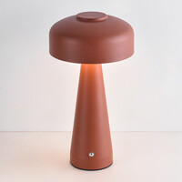 Uppladdningsbar bordslampa Soma med svampdesign, touchdimmer och integrerad LED