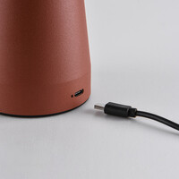 Uppladdningsbar bordslampa Soma med svampdesign, touchdimmer och integrerad LED
