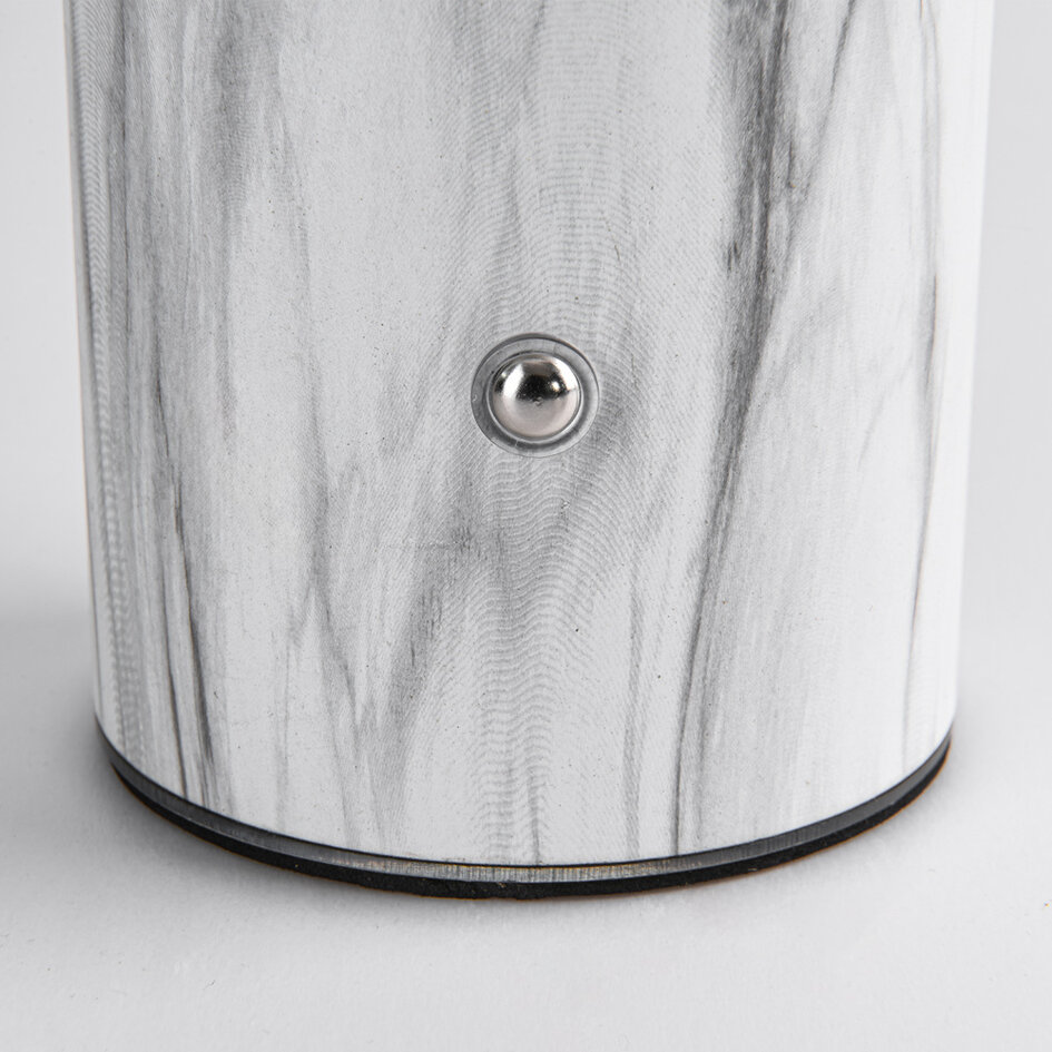 Uppladdningsbar bordslampa Vesta med svampdesign, touchdimmer och integrerad LED