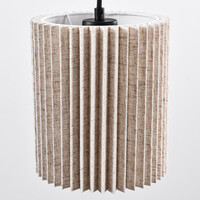 Pendellampa Vouw med sex lampor - beige tyg