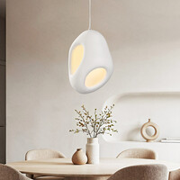 Modern Wabi Sabi taklampa Mori med vit steneffekt - 42 x 58 cm