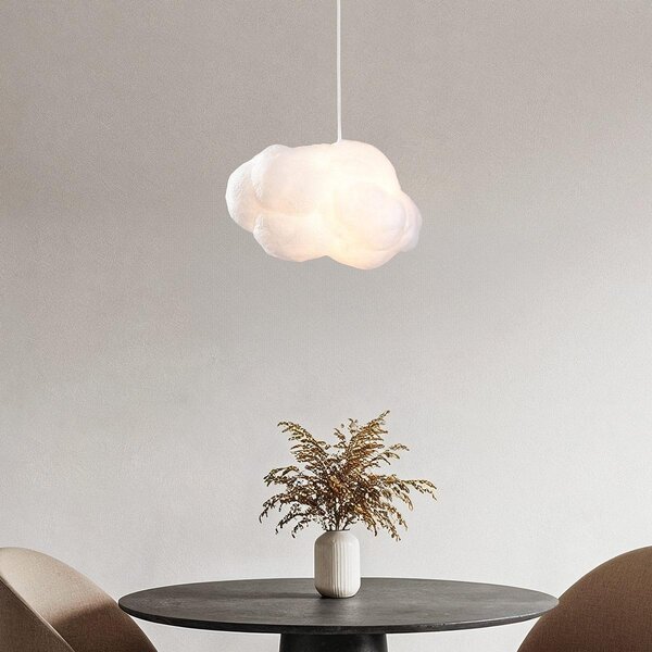 Vit taklampa i molnform Kumo 30 cm – molnlampa