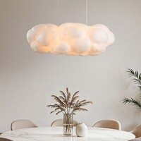 Vit taklampa i molnform Kumo 90 cm – molnlampa