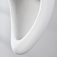 Wabi sabi-pendellampa Hana med vit steneffekt - Ø28 x 50 cm