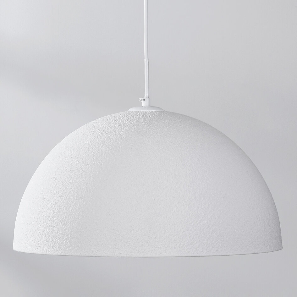 Wabi sabi-pendellampa Sabi med vit steneffekt - Ø40 cm