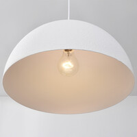 Wabi sabi-pendellampa Sabi med vit steneffekt - Ø40 cm