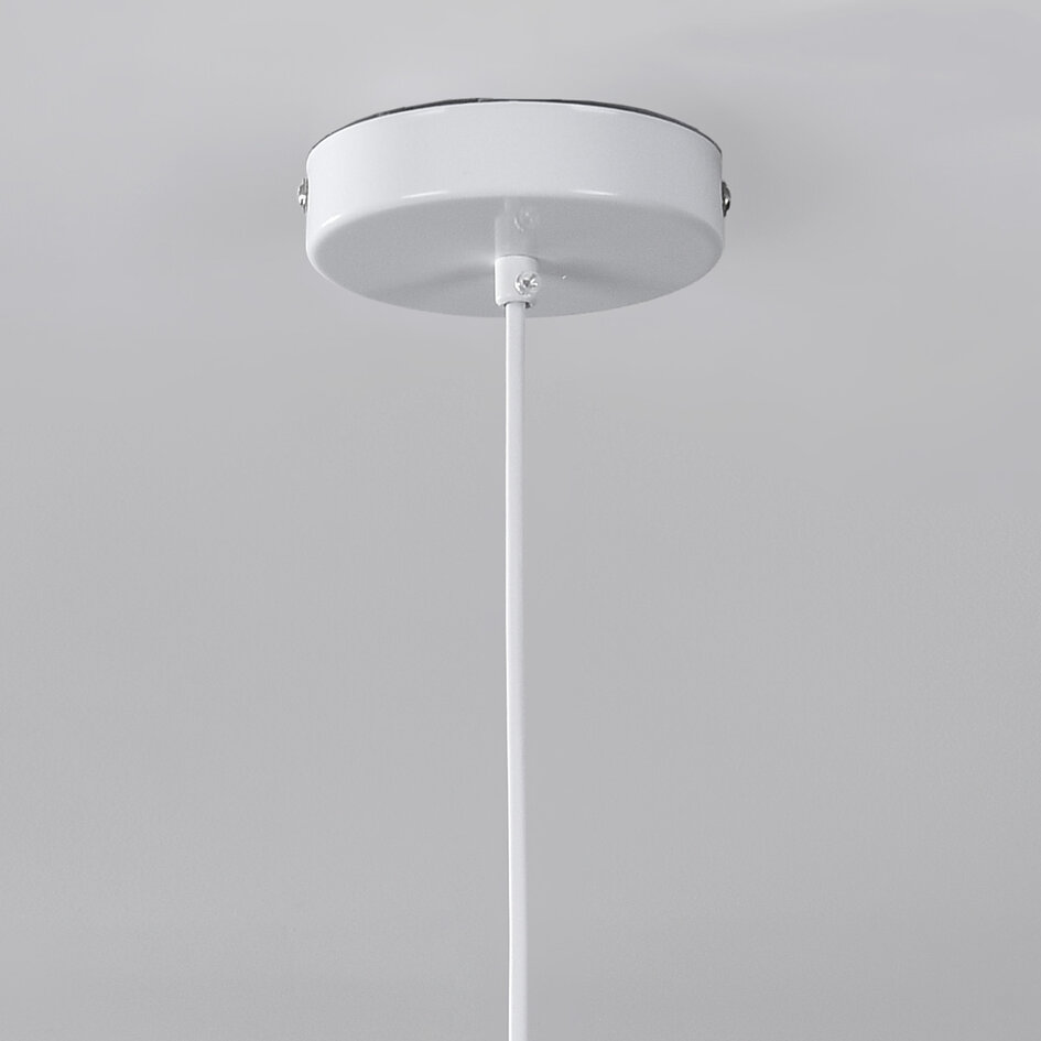 Wabi sabi-pendellampa Sabi med vit steneffekt - Ø40 cm