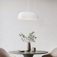 Wabi sabi-pendellampa Hinoto med vit steneffekt - Ø40 cm