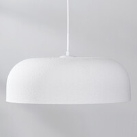 Wabi sabi-pendellampa Hinoto med vit steneffekt - Ø40 cm