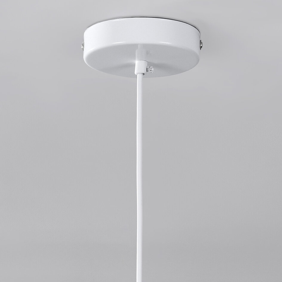 Wabi sabi-pendellampa Hinoto med vit steneffekt - Ø40 cm