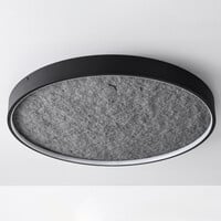 Taklampa Cercul med 3-stegs dimbar LED och grå steneffekt, Ø60 cm, 29W