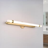 Förskjutbar lampa för badrumsspegel Optix i guld