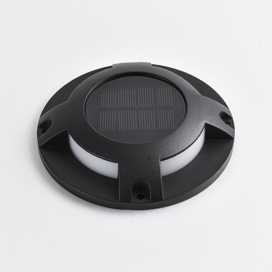 Solcellsdriven markspotlight för utomhusbruk Solarion 3000K (varmvit) - svart