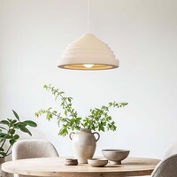 Wabi sabi-pendellampa Amai Ø40 cm - sandbeige