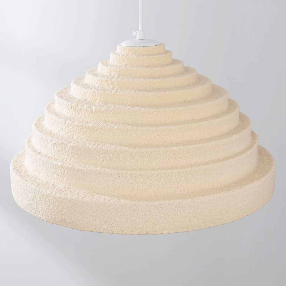 Wabi sabi-pendellampa Amai Ø40 cm - sandbeige