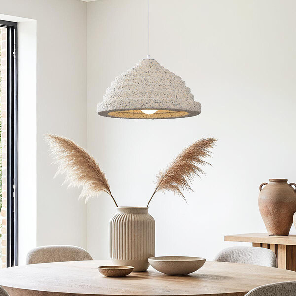 Wabi sabi-pendellampa Amai Ø40 cm - terrazzobeige