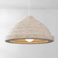 Wabi sabi-pendellampa Amai Ø40 cm - terrazzobeige