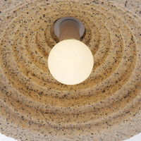 Wabi sabi-pendellampa Amai Ø40 cm - terrazzobeige