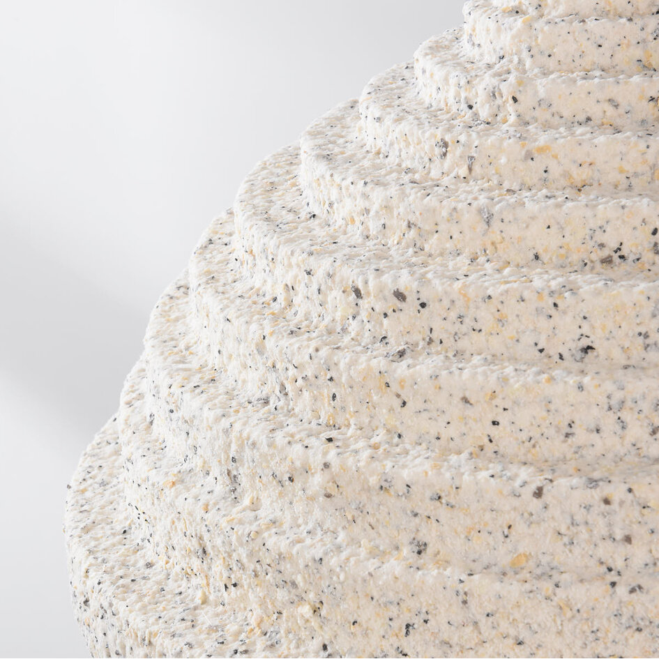 Wabi sabi-pendellampa Amai Ø40 cm - terrazzobeige