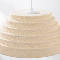 Wabi sabi-pendellampa Jumo med 2 ljuspunkter 80 x 20 cm - sandbeige
