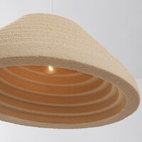 Wabi sabi-pendellampa Jumo med 2 ljuspunkter 80 x 20 cm - sandbeige