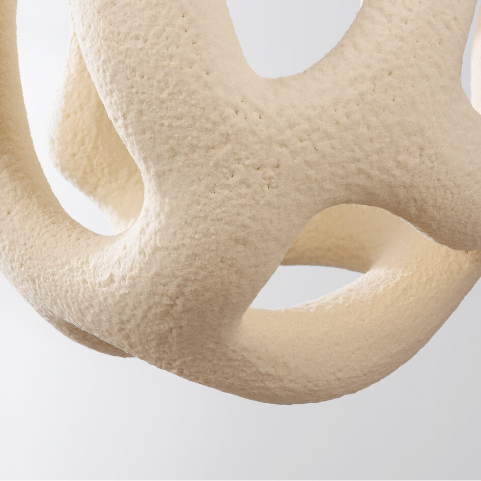 Wabi sabi-pendellampa Kaji 43 x 50 cm - sandbeige