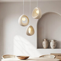 Wabi Sabi taklampa Yoru med 3 ljuspunkter inkl. G9 ljuskälla - sandbeige