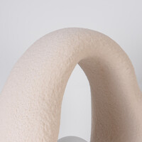 Bordslampa Enso i Wabi Sabi-stil - sandbeige