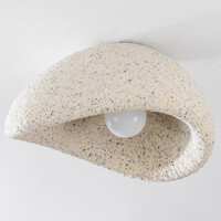 Wabi sabi-taklampa Concrete Aura 40 x 28 i terrazzobeige