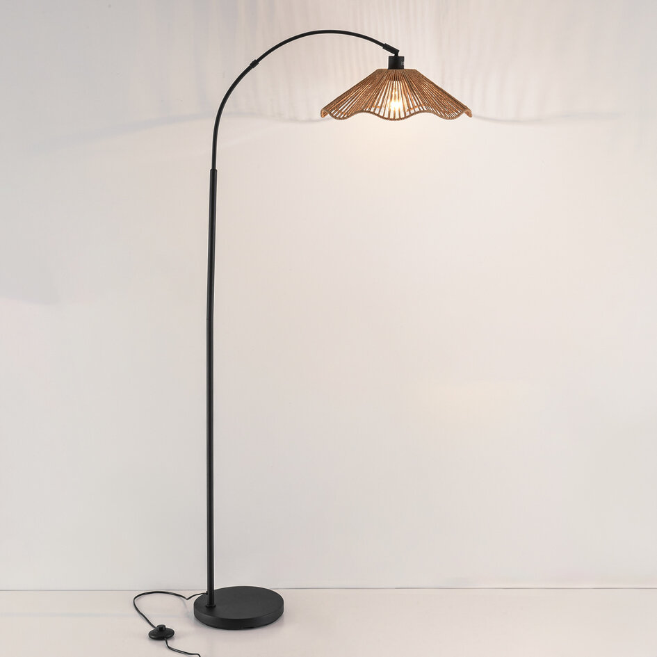 Golvlampa Hua, bohemisk båglampa