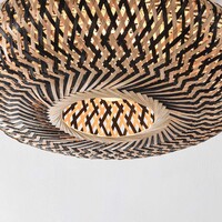 Boho chic taklampa Marui av handflätad bambu