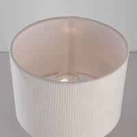 Bordslampa Tavolo med sammetsskärm - beige