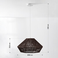 Boho-chic taklampa Mizu