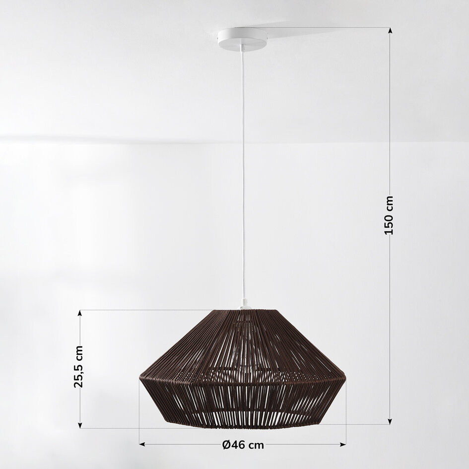 Boho-chic taklampa Mizu