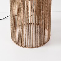 Golvlampa Papira med vit skärm