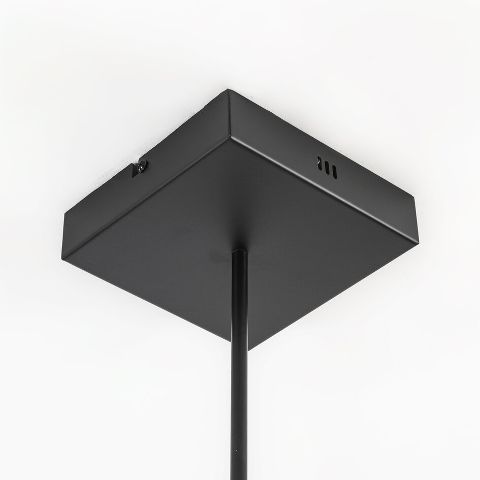 Designad pendellampa Stellar med integrerad 3-stegs dimbar LED - träutseende