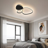 Designad taklampa Mirana i svart, 3-stegs dimbar