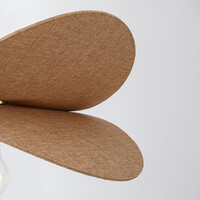 Modern pendellampa i beige med en lampa - Linha