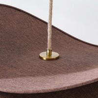 Modern pendellampa i brunt med en lampa - Linha