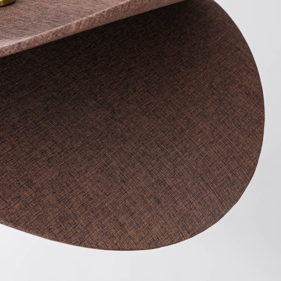 Modern pendellampa i brunt med en lampa - Linha