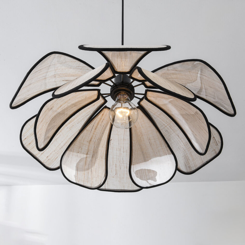Modern pendellampa med en lampa - Petal
