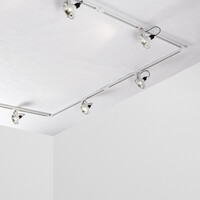Skenspotlight Beam 1-fas, AR111, vit