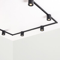 Skenspotlight Zylo 1-fas, svart