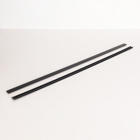Täcklist 2 x 75 cm för 1-fas skenbelysning, svart