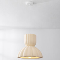 Wabi sabi-pendellampa Soru 40 cm - sandbeige