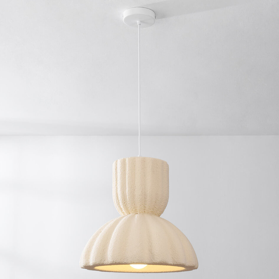Wabi sabi-pendellampa Soru 40 cm - sandbeige