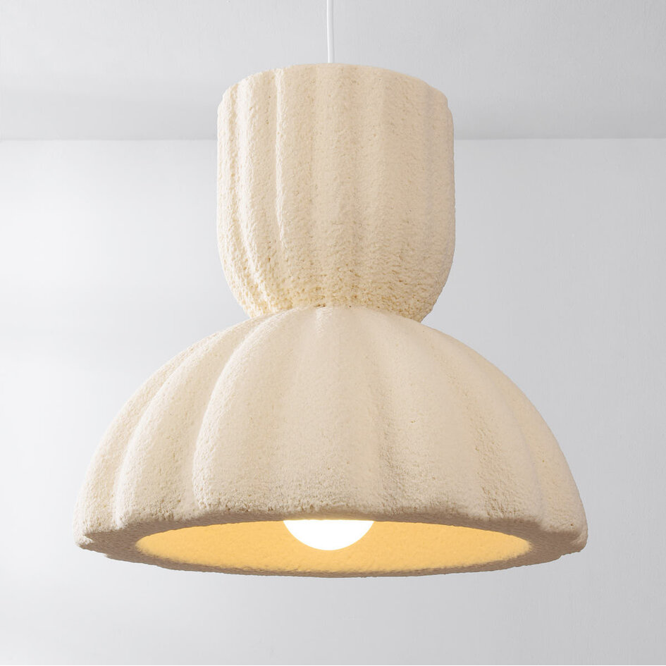 Wabi sabi-pendellampa Soru 40 cm - sandbeige