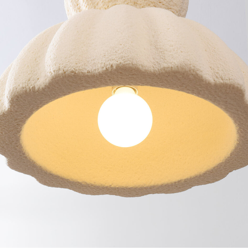 Wabi sabi-pendellampa Soru 40 cm - sandbeige